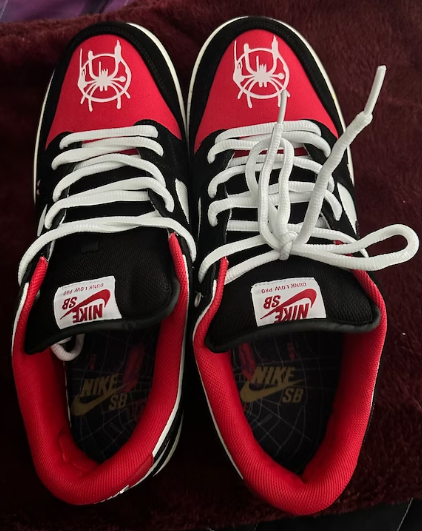 Dunks Custom Spider-Man Miles Spider Verse Shoes