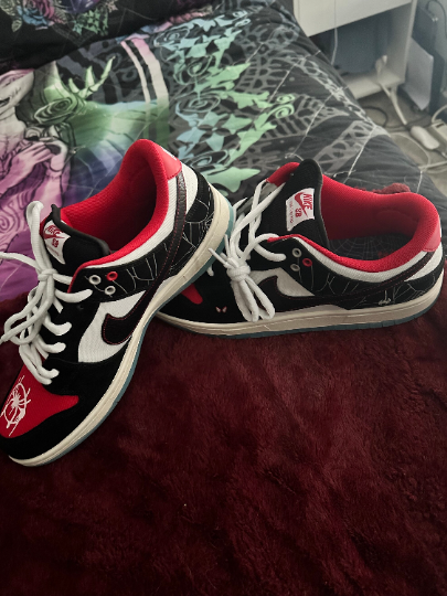 Dunks Custom Spider-Man Miles Spider Verse Shoes